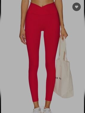 Year Of Ours-  Red High-Waist Leggings